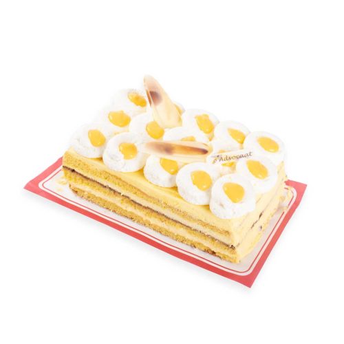 Heerlijke advocaatpompadour van Bakkerij Maxima.