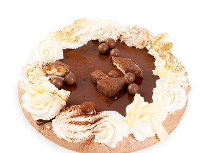 Heerlijke chocoladevlaai van Bakkerij Maxima.